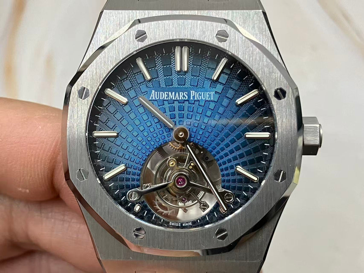 Audemars Piguet Royal Oak Tourbillon 26530ST.OO.1220ST.01 BBS Factory 1:1 Meilleure version Bleu Argent