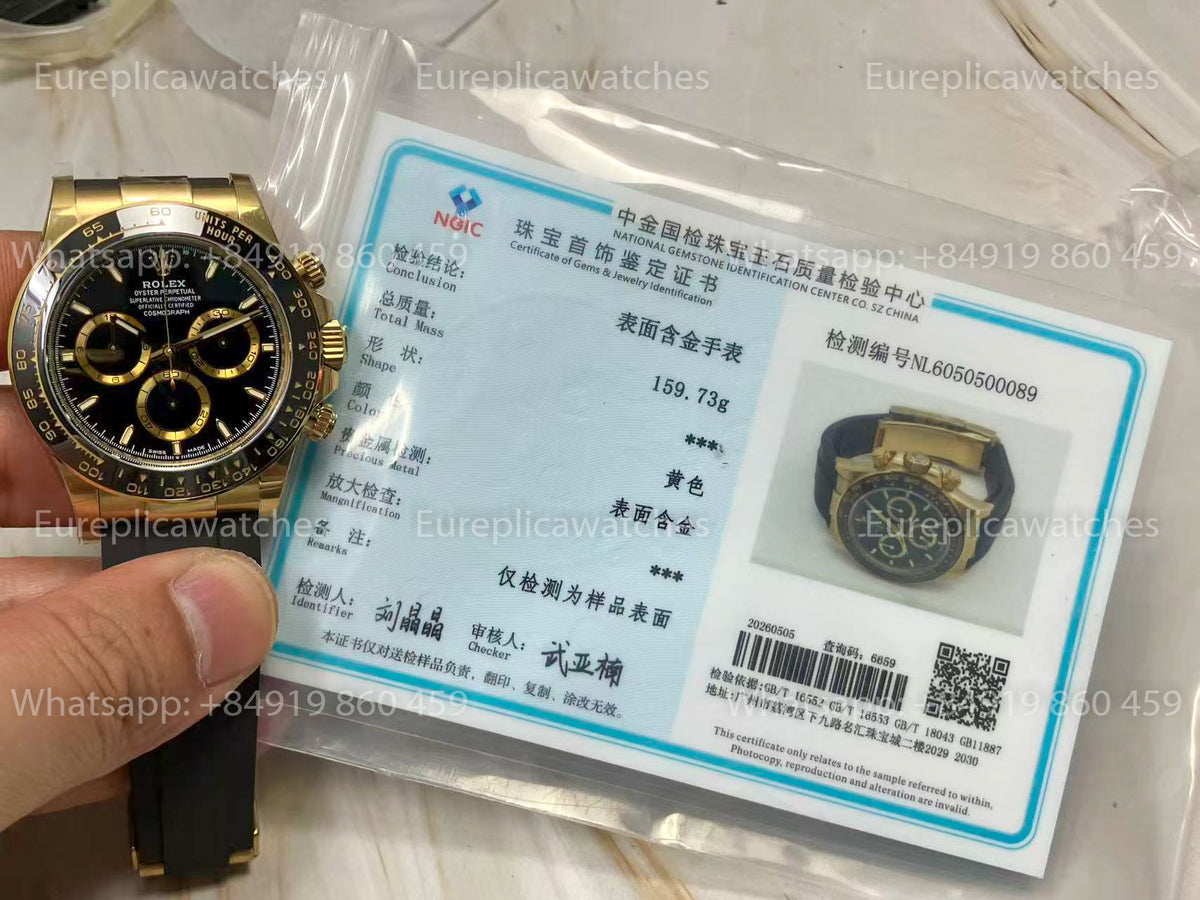 BDS Factory Rolex Cosmograph Daytona 40mm M126518LN-0008 Yellow Gold – Full-Weight Edition