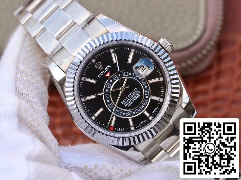 Rolex SKY DWELLER 326139 Beste 1:1 Edition Beste Fabrik mit schwarzem Zifferblatt