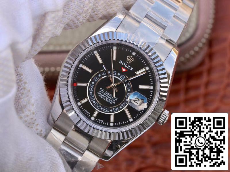 Rolex SKY DWELLER 326139 Beste 1:1 Edition Beste Fabrik mit schwarzem Zifferblatt