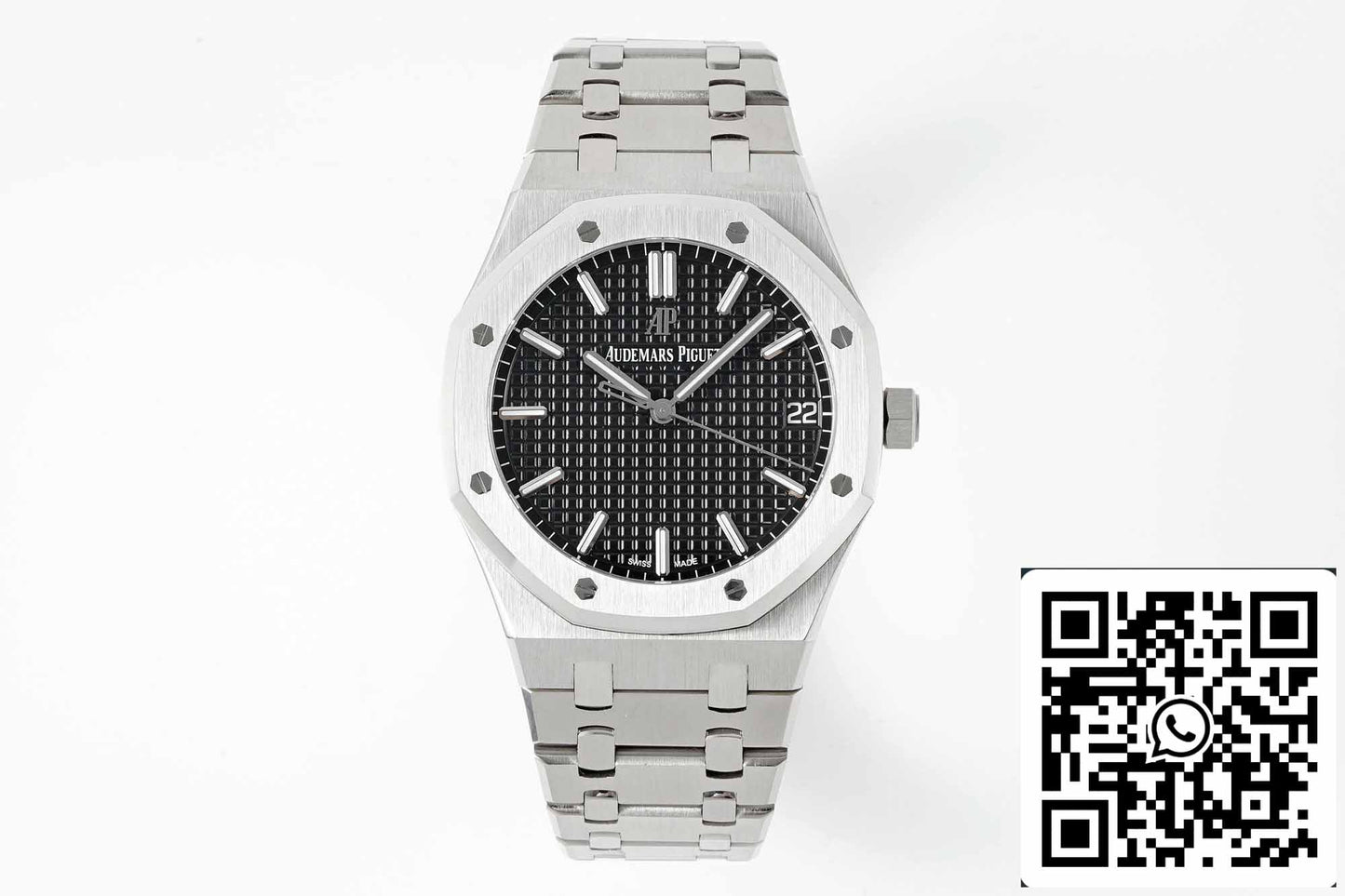 Audemars Piguet Royal Oak 15500ST.OO.1220ST.03 APS Factory V2 Schwarzes Zifferblatt und Weiß