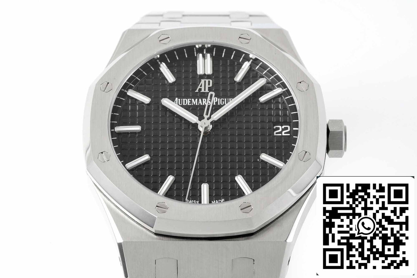 Audemars Piguet Royal Oak 15500ST.OO.1220ST.03 APS Factory V2 Schwarzes Zifferblatt und Weiß
