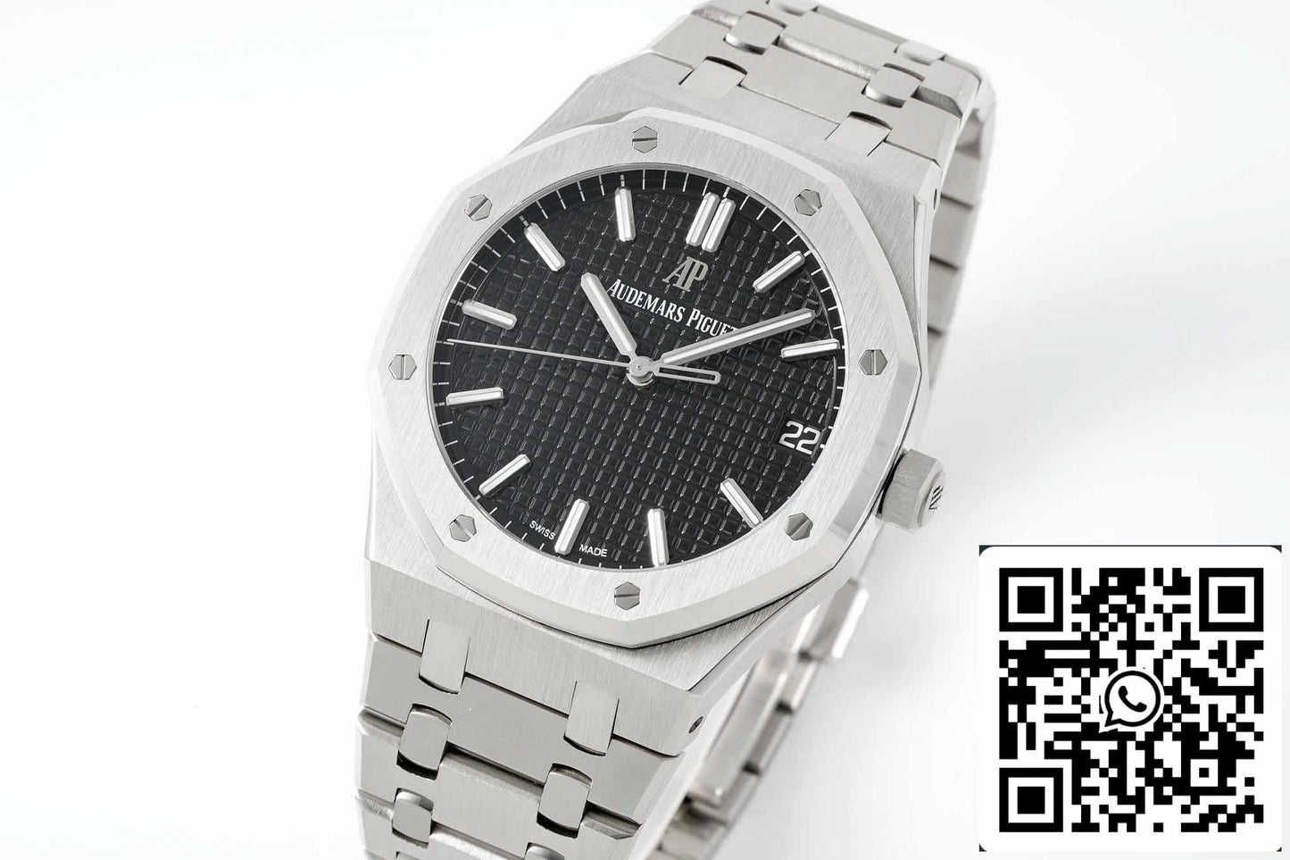 Audemars Piguet Royal Oak 15500ST.OO.1220ST.03 APS Factory V2 Schwarzes Zifferblatt und Weiß