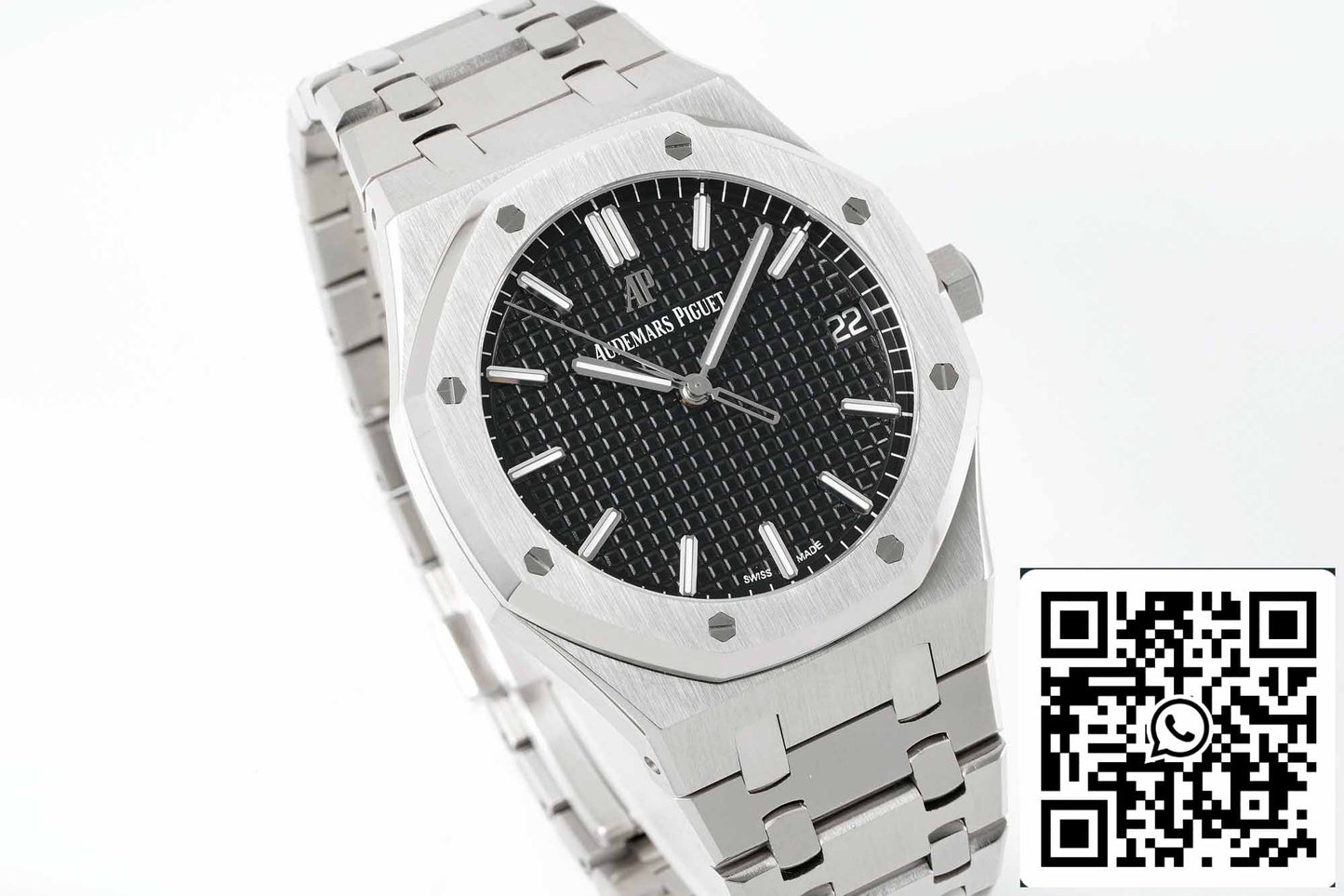 Audemars Piguet Royal Oak 15500ST.OO.1220ST.03 APS Factory V2 Schwarzes Zifferblatt und Weiß