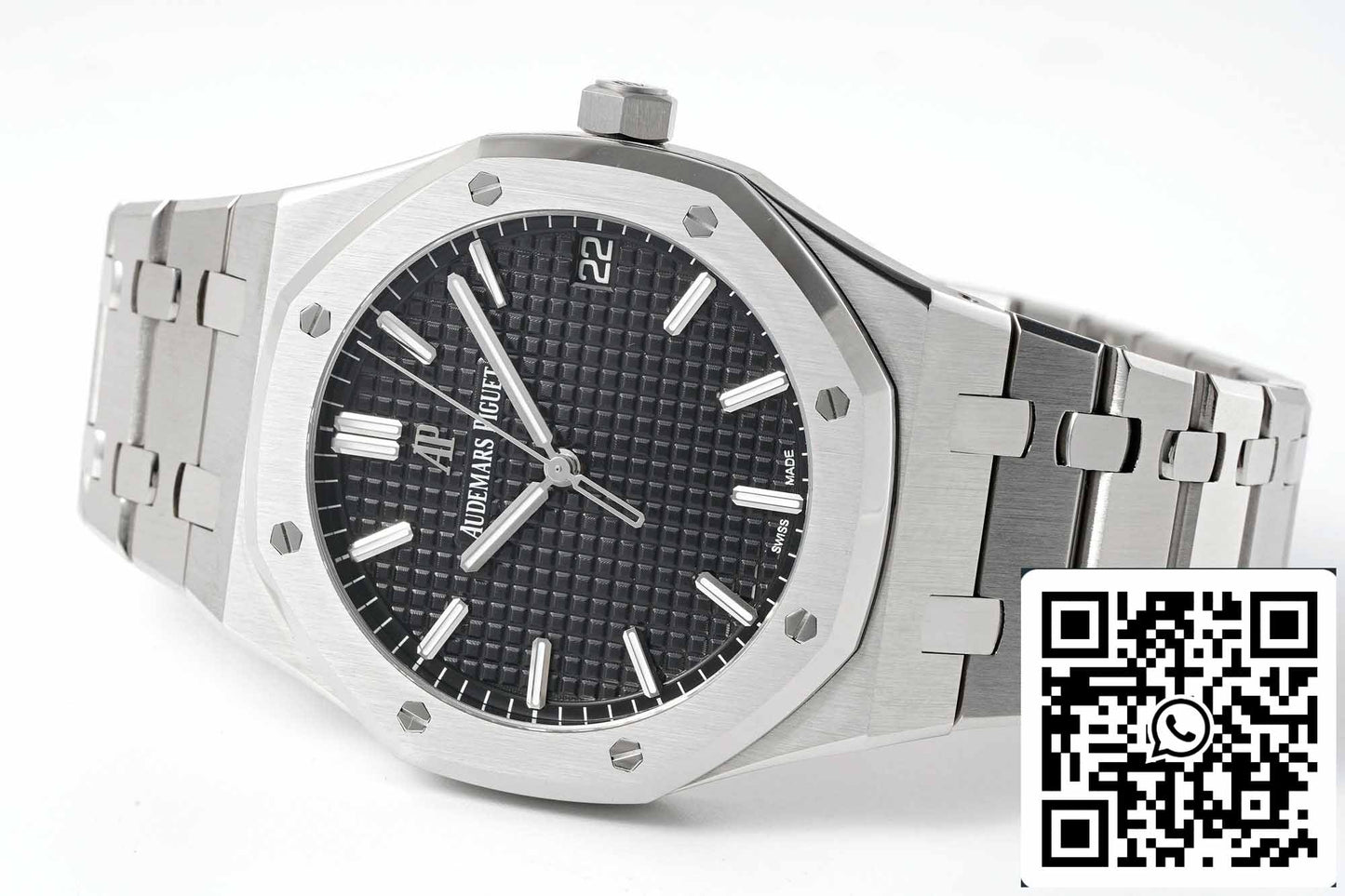 Audemars Piguet Royal Oak 15500ST.OO.1220ST.03 APS Factory V2 Schwarzes Zifferblatt und Weiß
