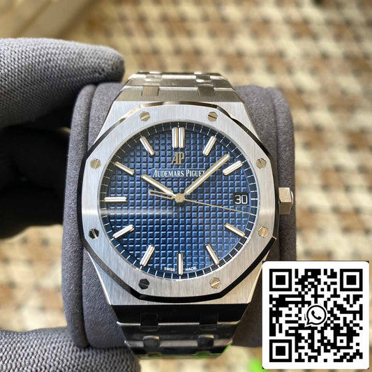 Audemars Piguet Royal Oak 15500ST.OO.1220ST.01 APS Factory V2 Blaues Zifferblatt und Weiß