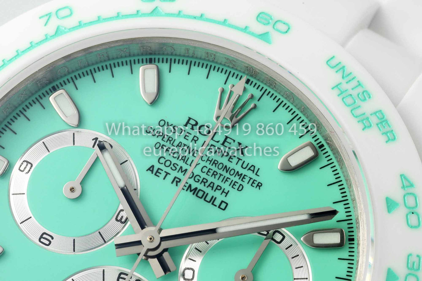 AET REMOULD Custom Rolex Daytona Weißes Keramikgehäuse Tiffany Zifferblatt 1:1 Bester Klon N6F Fabrik