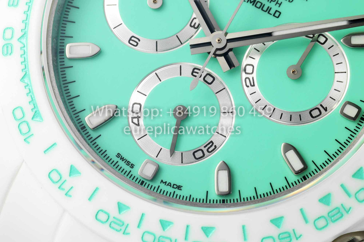 AET REMOULD Custom Rolex Daytona Weißes Keramikgehäuse Tiffany Zifferblatt 1:1 Bester Klon N6F Fabrik