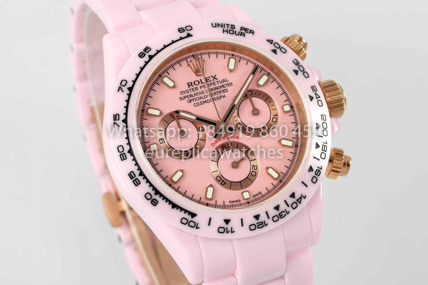 AET REMOULD Custom Rolex Daytona Pink Keramikgehäuse Rosa Zifferblatt 1:1 Bester Klon N6F Fabrik