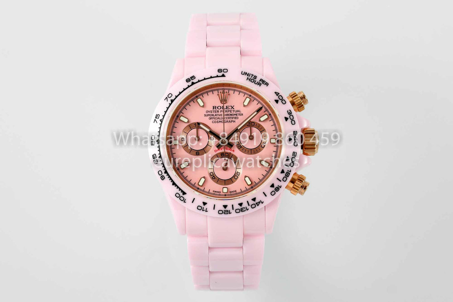 AET REMOULD Custom Rolex Daytona Pink Keramikgehäuse Rosa Zifferblatt 1:1 Bester Klon N6F Fabrik