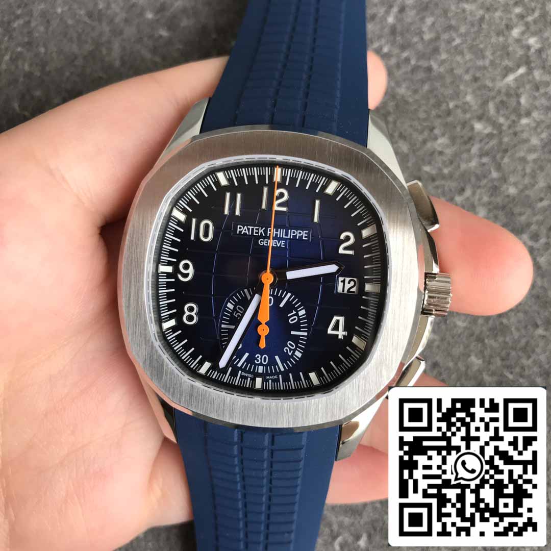 Patek Philippe Aquanaut 5968A-001 Blaues Kautschukarmband 1:1 Best Edition OM Factory