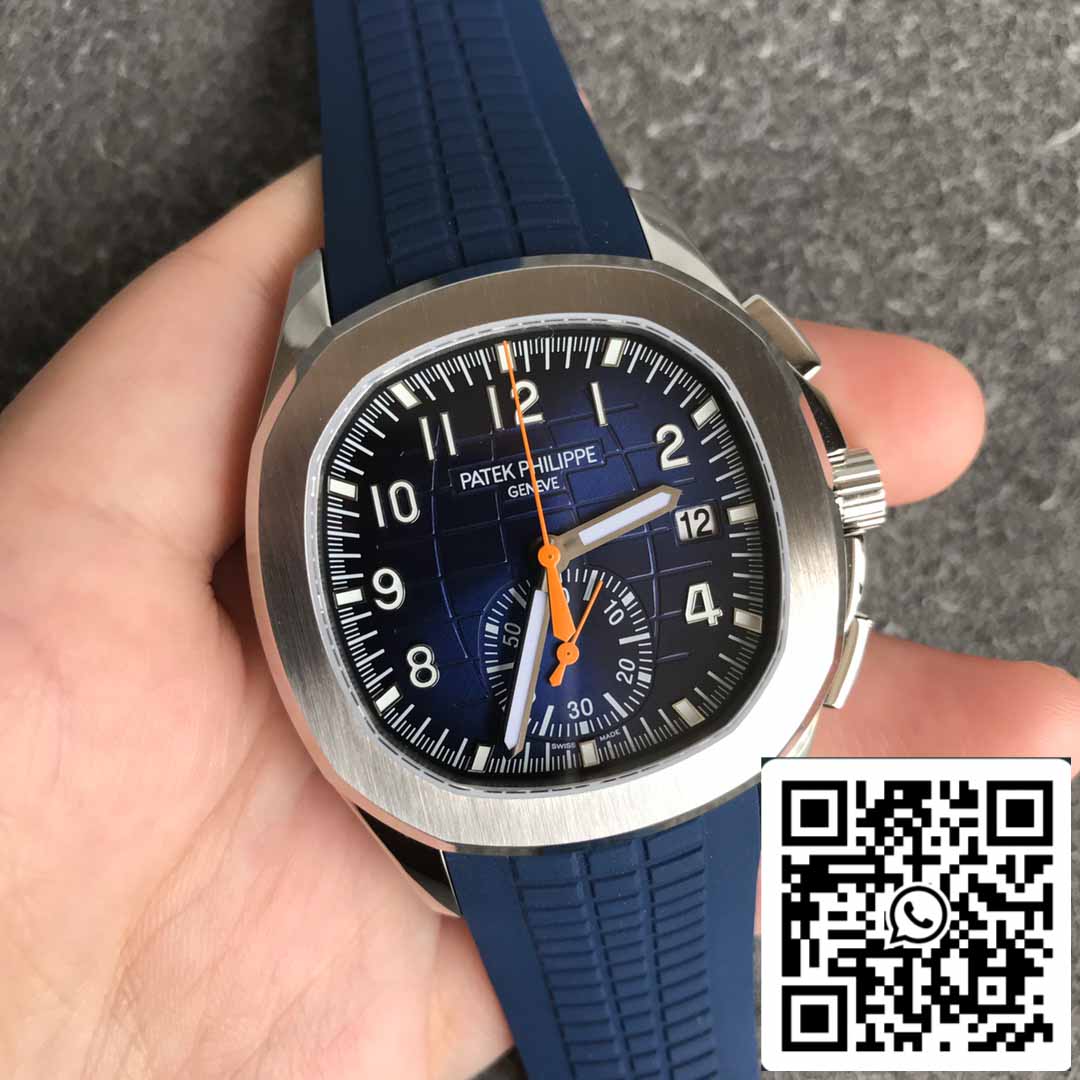 Patek Philippe Aquanaut 5968A-001 Blaues Kautschukarmband 1:1 Best Edition OM Factory