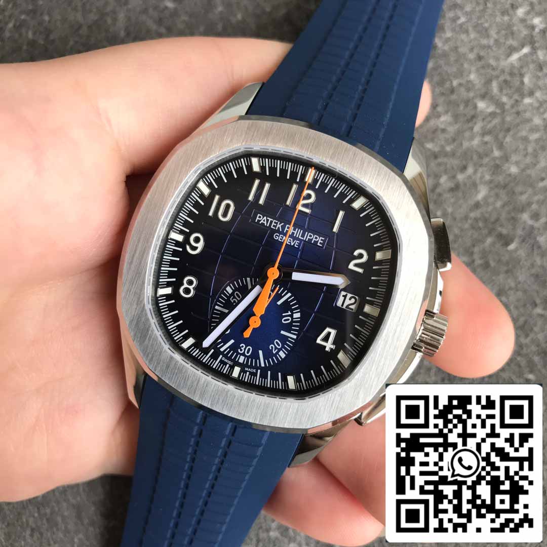 Patek Philippe Aquanaut 5968A-001 Blaues Kautschukarmband 1:1 Best Edition OM Factory
