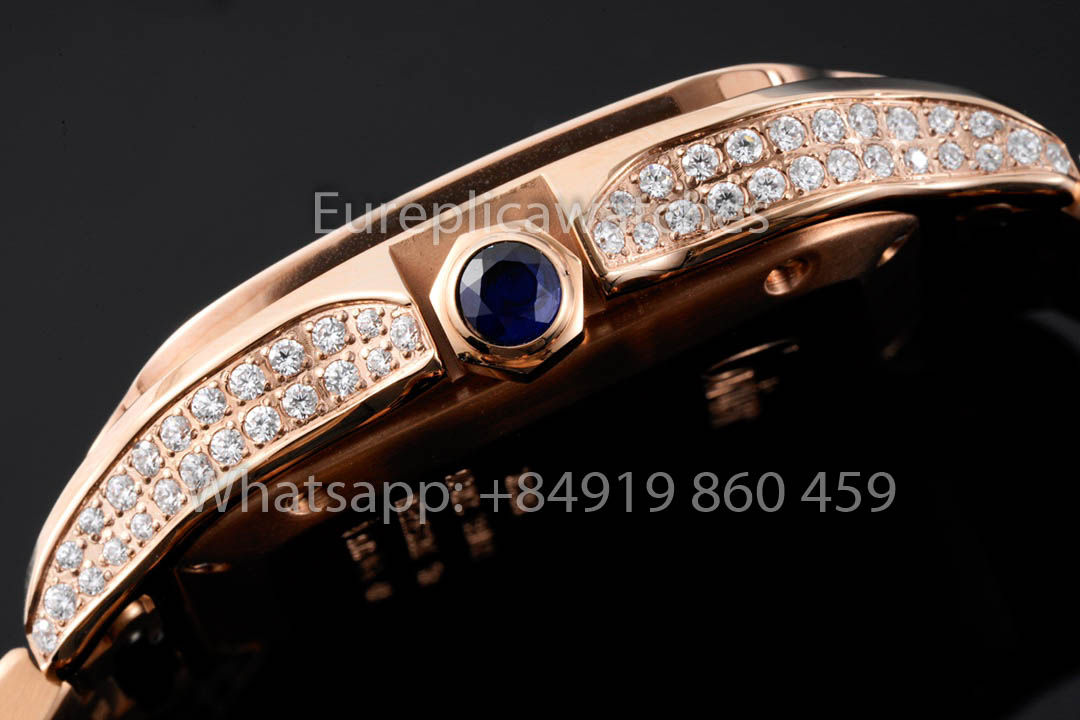 Cartier Santos De Cartier WJSA0009 Uhr 1:1 Bester Klon 35,1 mm BV Fabrik Roségold