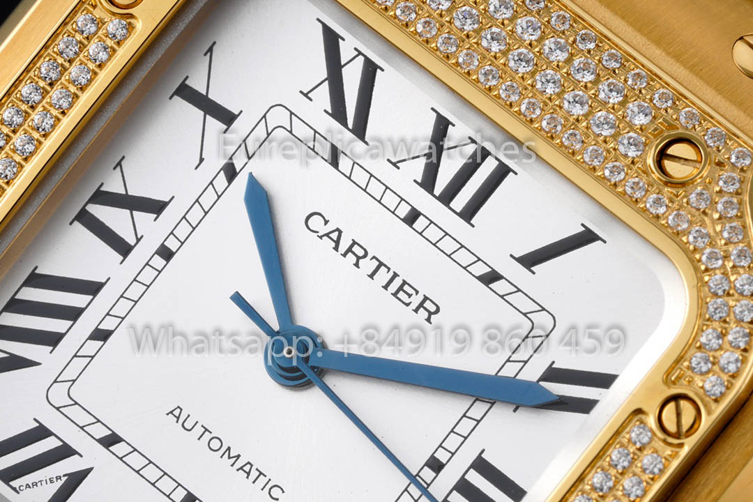 Cartier Santos De Cartier WJSA0010 1:1 Best Clone 35.1 mm BV Factory Yellow Gold