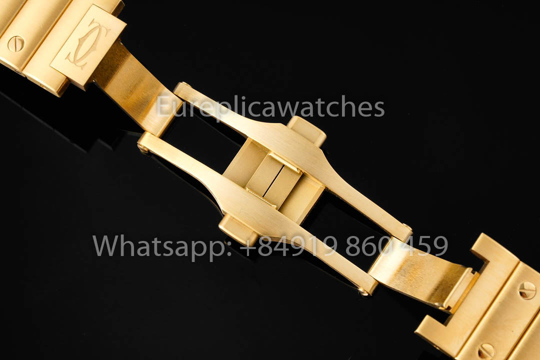 Cartier Santos De Cartier WJSA0010 1:1 Best Clone 35.1 mm BV Factory Yellow Gold