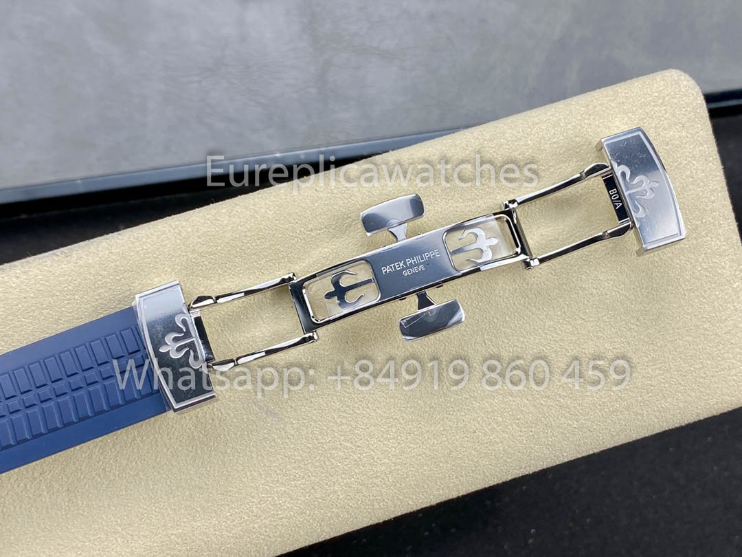 Patek Philippe Aquanaut 5168G-001 Cadran Bleu 1:1 Meilleur Clone 3K Factory Version 2025