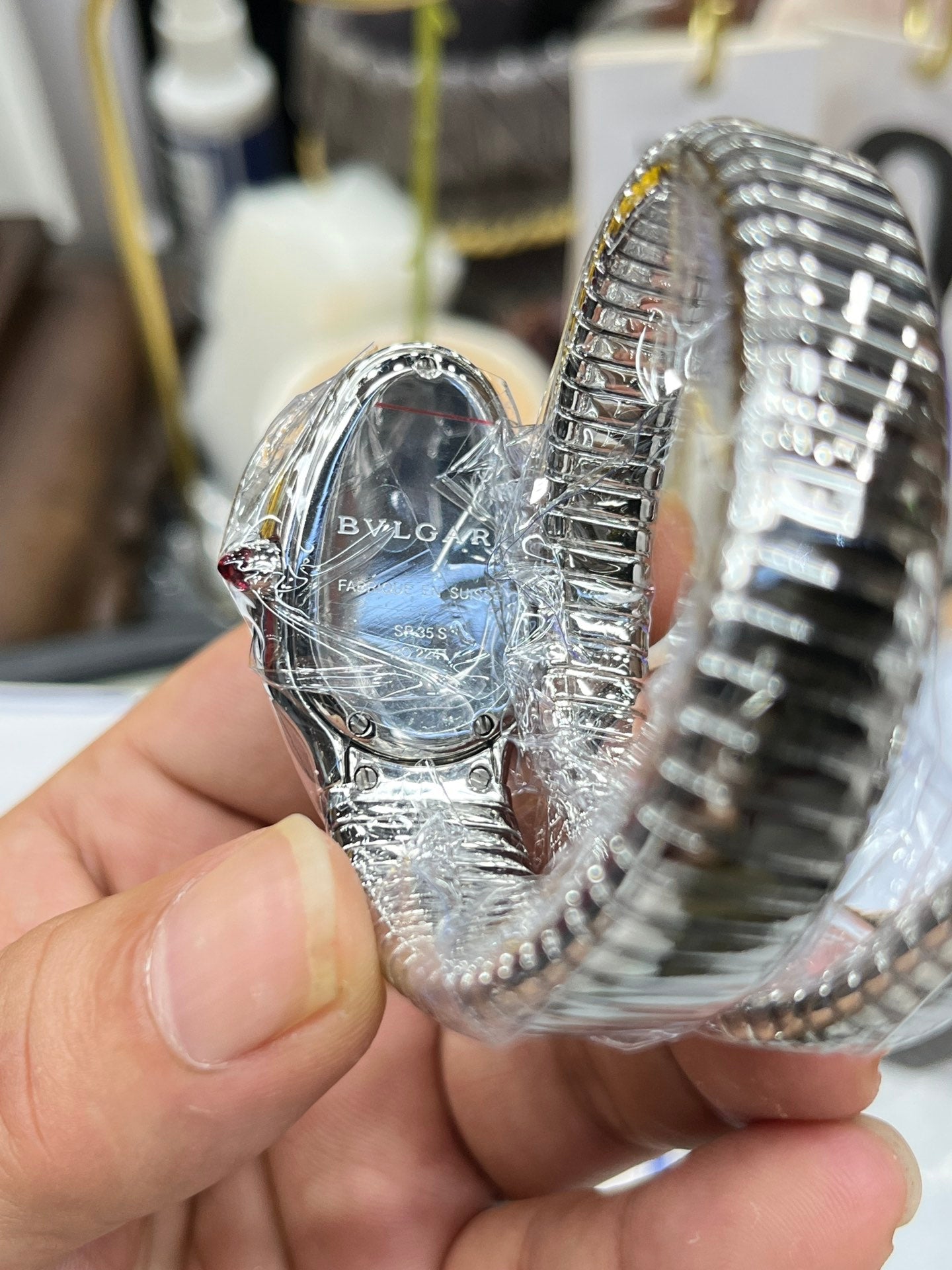 BVLGARI 101816 Serpenti Tubogas Silver Diamond 1:1 Meilleure édition BV Factory