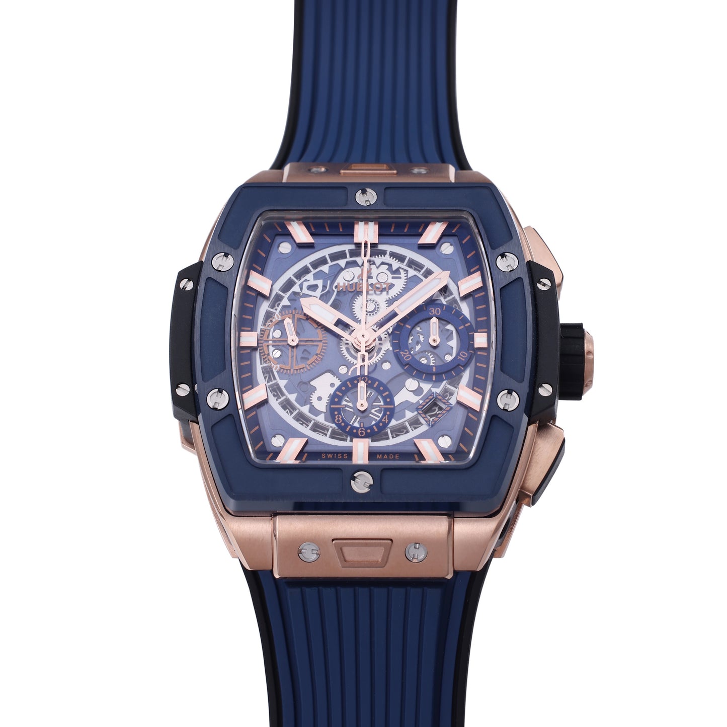 Hublot Big Bang Titanium 642.OX.7180.RX 1:1 Beste Edition BBF Factory Roségold blaues Zifferblatt