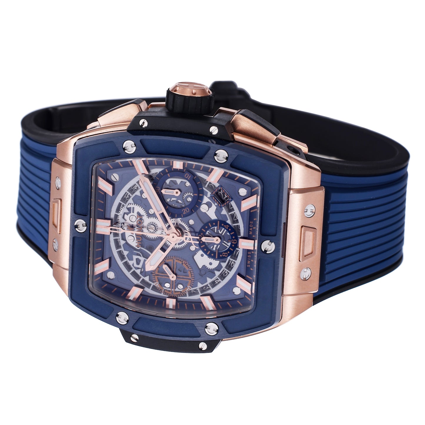 Hublot Big Bang Titanium 642.OX.7180.RX 1:1 Beste Edition BBF Factory Roségold blaues Zifferblatt