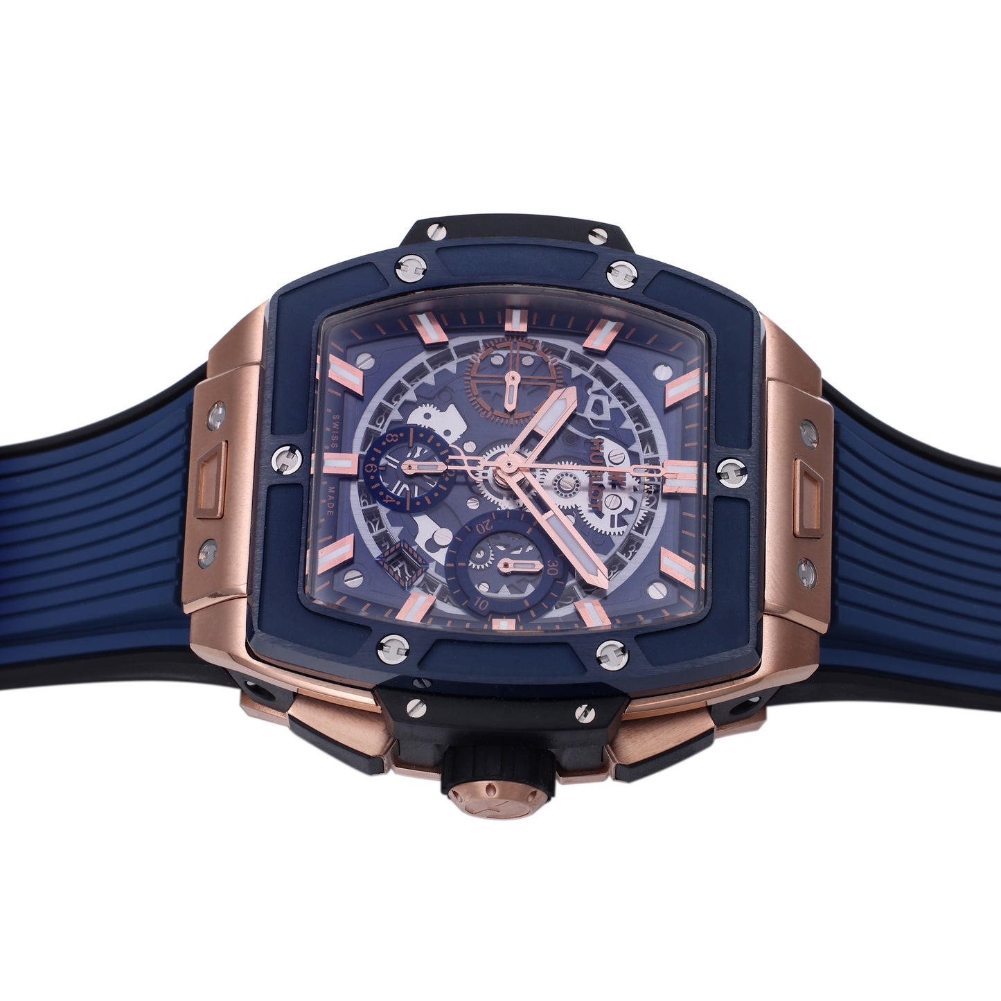 Hublot Big Bang Titanium 642.OX.7180.RX 1:1 Beste Edition BBF Factory Roségold blaues Zifferblatt