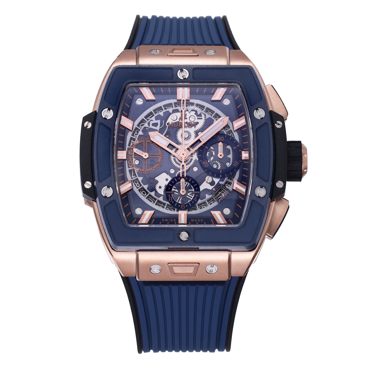 Hublot Big Bang Titanium 642.OX.7180.RX 1:1 Beste Edition BBF Factory Roségold blaues Zifferblatt
