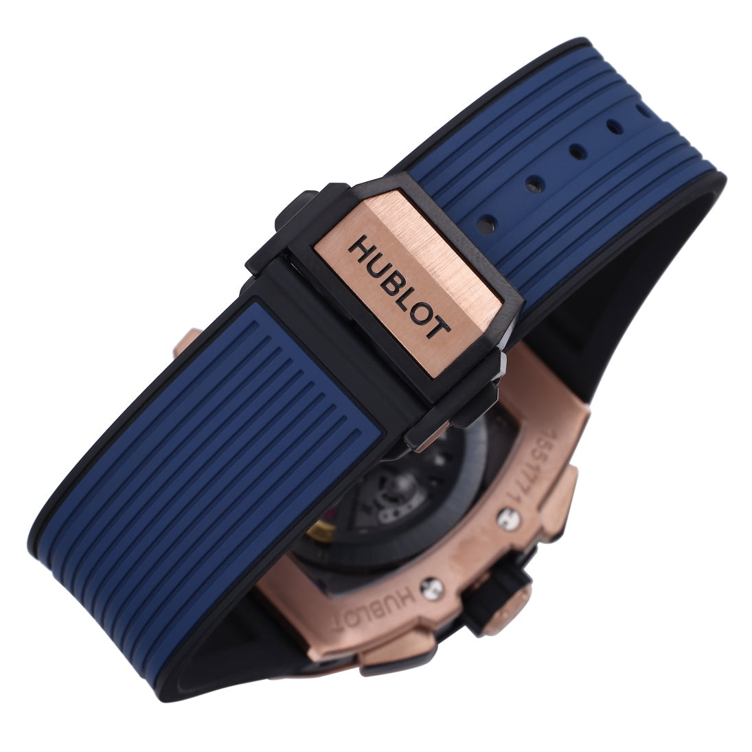 Hublot Big Bang Titanium 642.OX.7180.RX 1:1 Beste Edition BBF Factory Roségold Blaues Kautschukarmband