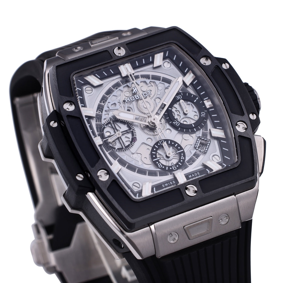 Hublot Big Bang Titan Keramik 642.NM.0170.RX 642NM0170RX 1:1 Beste Edition BBF Fabrik schwarzes Kautschukarmband