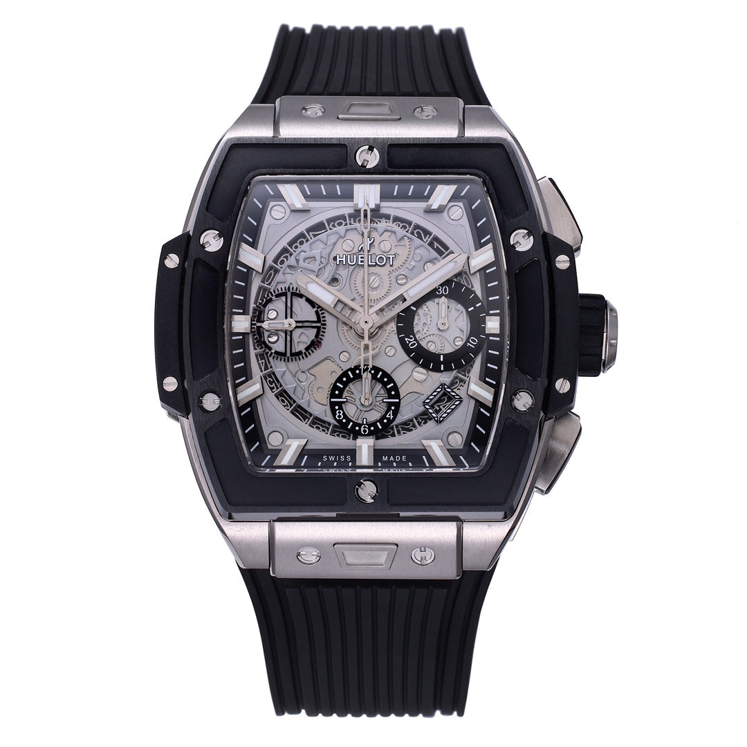Hublot Big Bang Titan Keramik 642.NM.0170.RX 642NM0170RX 1:1 Beste Edition BBF Fabrik schwarzes Kautschukarmband