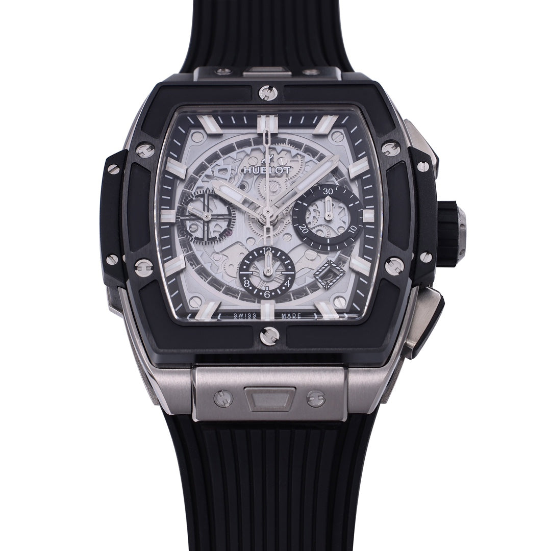 Hublot Big Bang Titan Keramik 642.NM.0170.RX 642NM0170RX 1:1 Beste Edition BBF Fabrik schwarzes Kautschukarmband