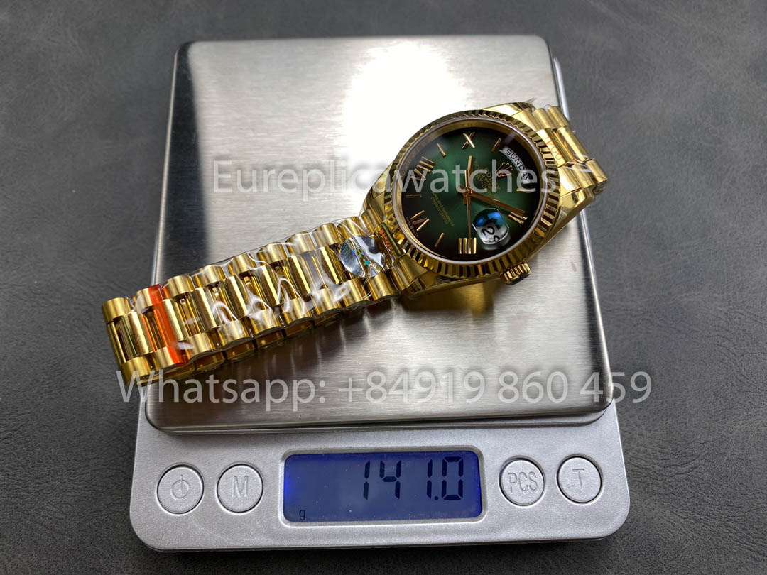 Rolex Day Date 128238-0118 Or jaune 1:1 Meilleur clone 8+ Version contrepoids d'usine