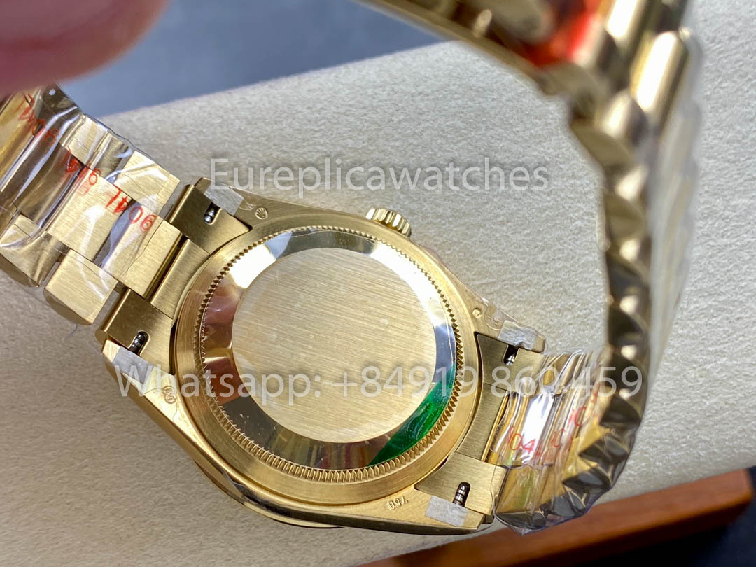 Rolex Day Date 128398TBR-0018 Or jaune 1:1 Meilleur clone 8+ Version contrepoids d'usine