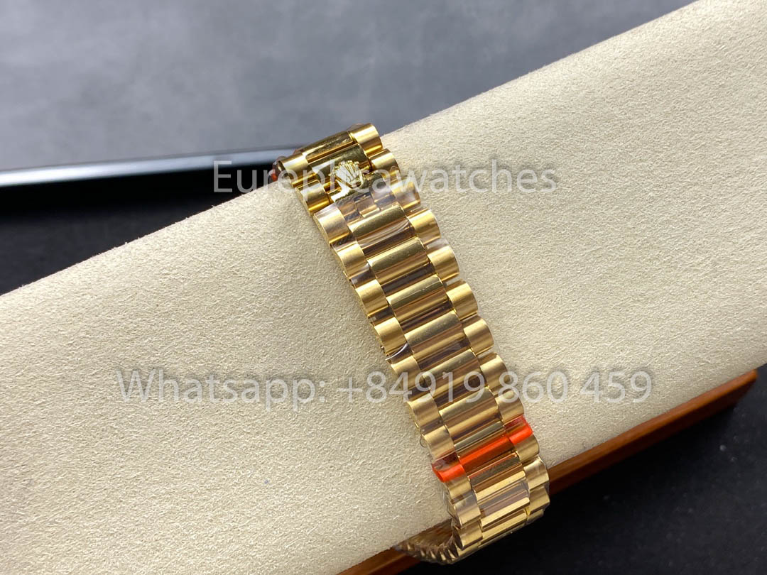 Rolex Day Date 128238 Or jaune 1:1 Meilleur clone 8+ Version contrepoids d'usine