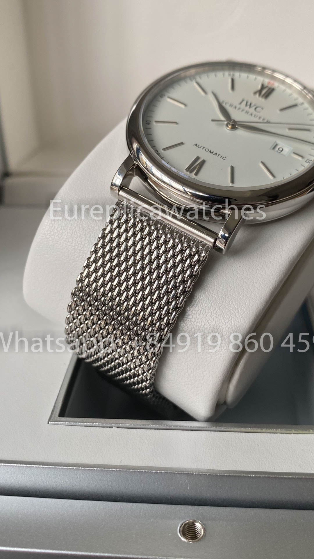 IWC Portofino IW356501 Automatikuhr 40MM 1:1 Bester Klon A+ Fabrik Mesh-Armband