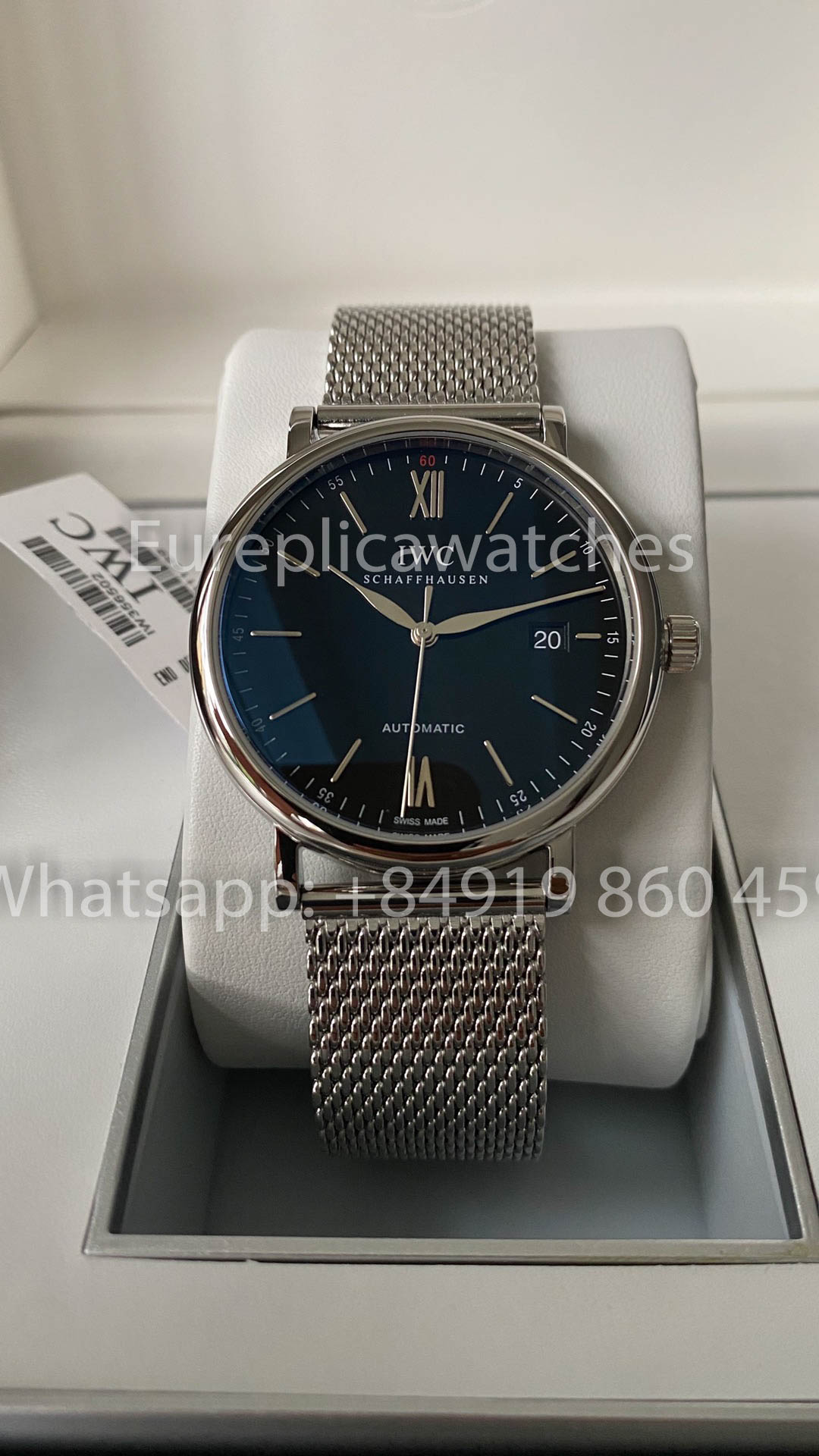 IWC Portofino IW356518 Automatikuhr 40MM 1:1 Bester Klon A+ Fabrik Mesh-Armband