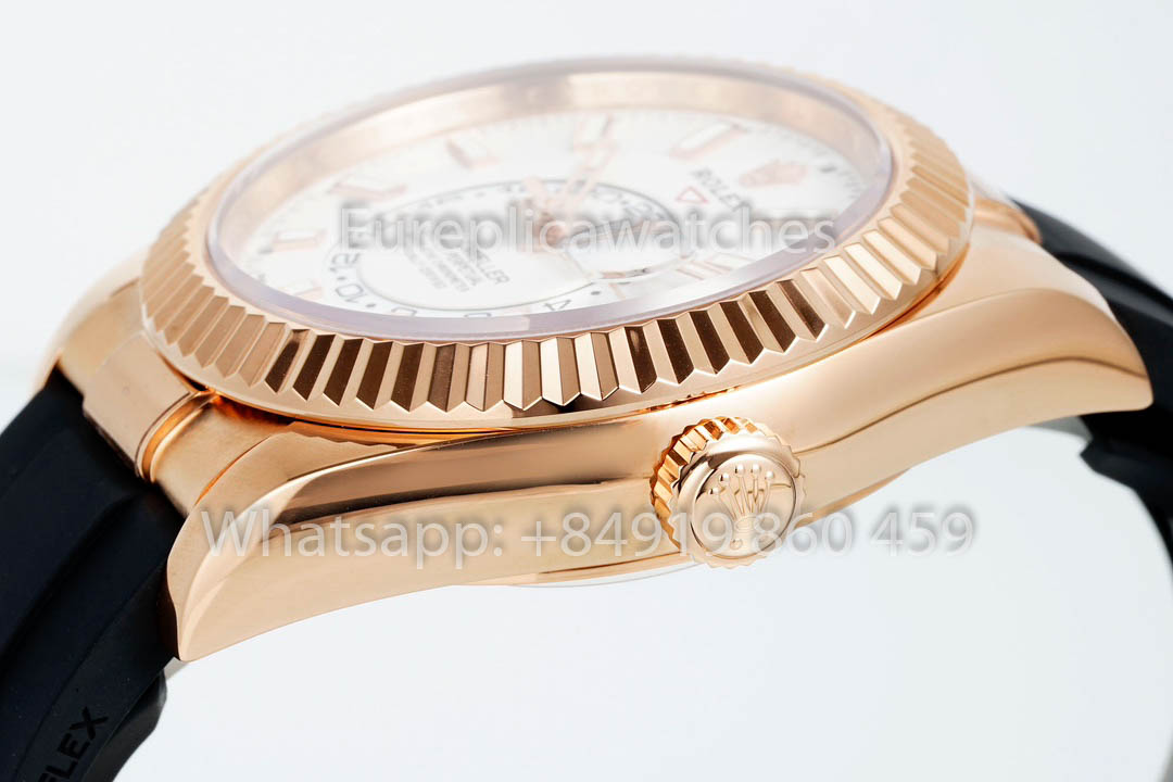 Rolex Oyster Perpetual Sky-Dweller M336239 Cadran Blanc Or Rose 1:1 Meilleur Clone ZF Factory 190 grammes
