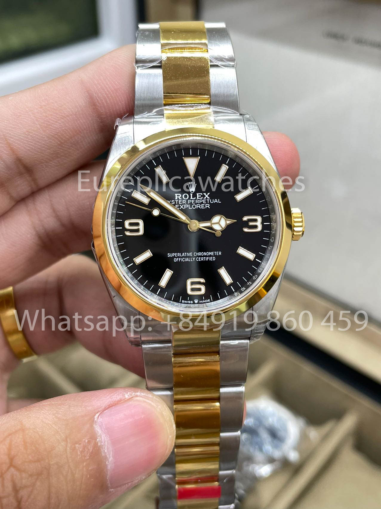 Rolex Explorer 124273-0001 schwarzes Zifferblatt Oyster 36 mm 1:1 bester Klon VS Fabrik 3230 Uhrwerk