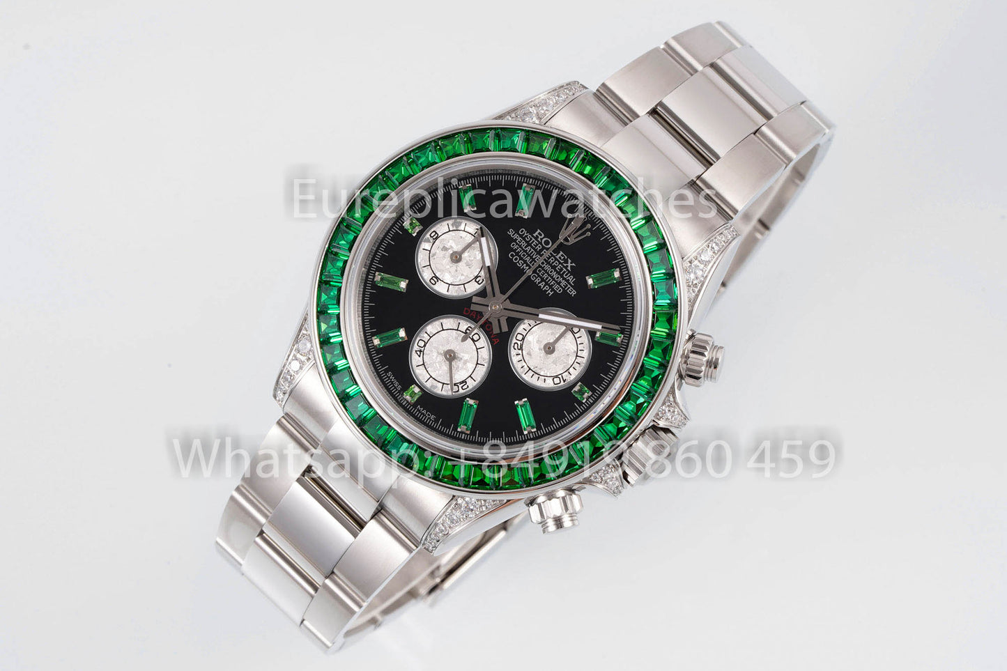 Rolex Daytona Rainbow Green Bezel 40mm 1:1 Best Clone EF Factory SS