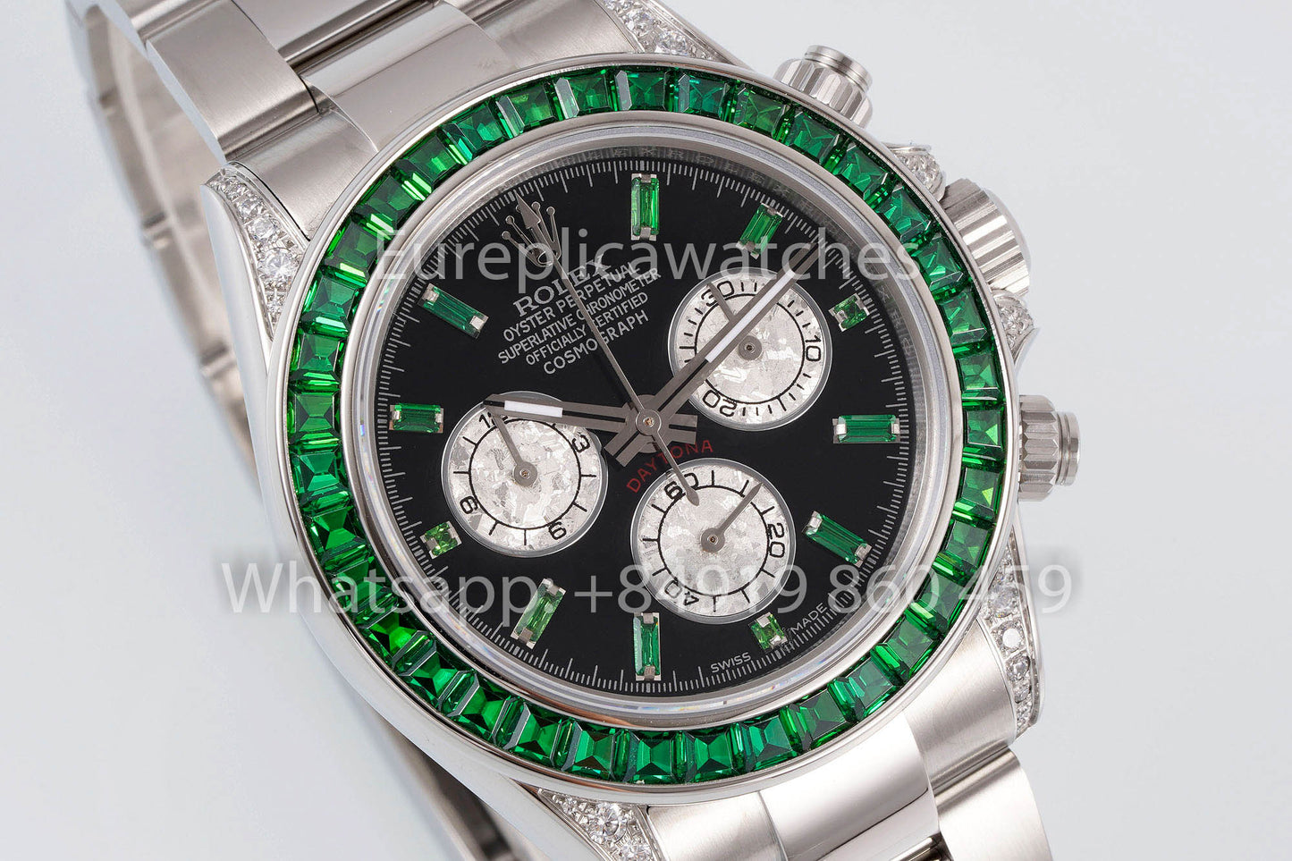 Rolex Daytona Rainbow Green Bezel 40mm 1:1 Best Clone EF Factory SS