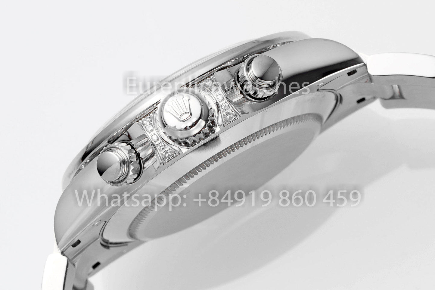 Rolex Daytona Rainbow Diamond Dial Cadran Noir 40 mm 1: 1 Meilleur Clone EF Factory SS