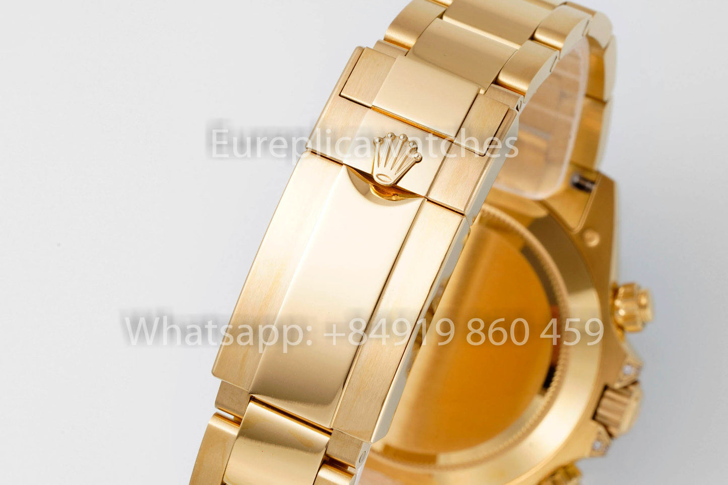 Rolex Daytona Rainbow Diamond Dial Or jaune 40 mm 1: 1 Meilleur clone EF Factory Cadran jaune SS