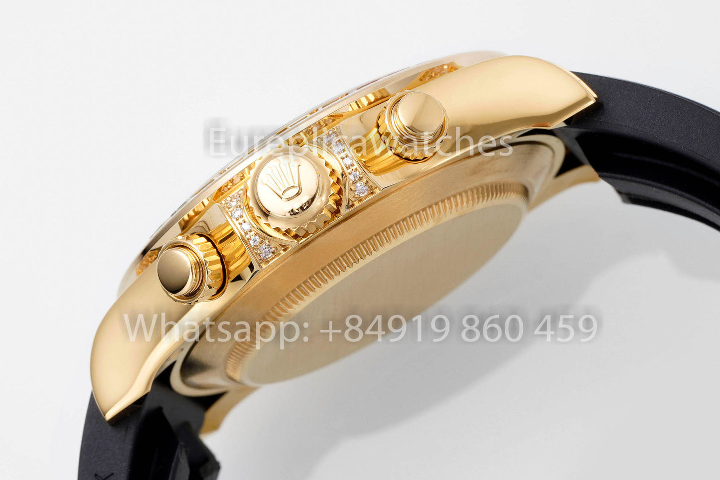 Rolex Daytona Rainbow Diamond Dial Yellow Gold 40mm 1:1 Best Clone EF Factory Yellow Dial