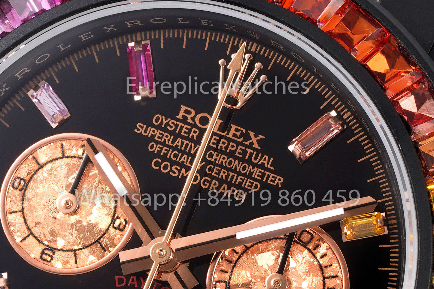 Rolex Daytona Blacken Raibow Black 1:1 Bestes Clone-Edelstahlarmband