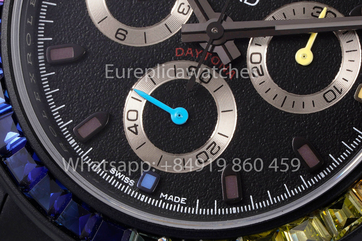 Rolex Daytona Blacken Raibow MAD 1:1 Bestes Clone-Edelstahlarmband