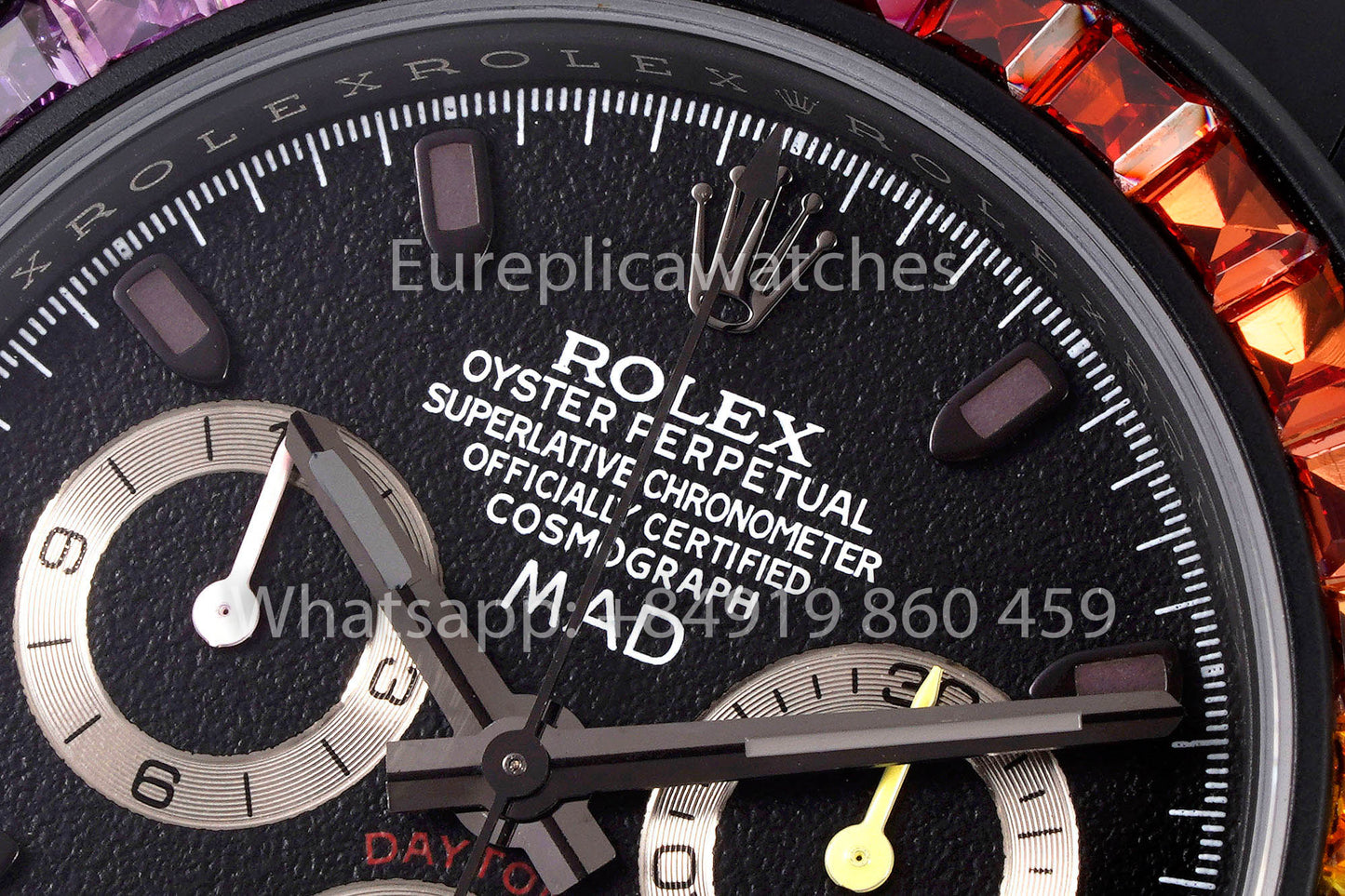 Rolex Daytona Blacken Raibow MAD 1:1 Bestes Clone-Edelstahlarmband