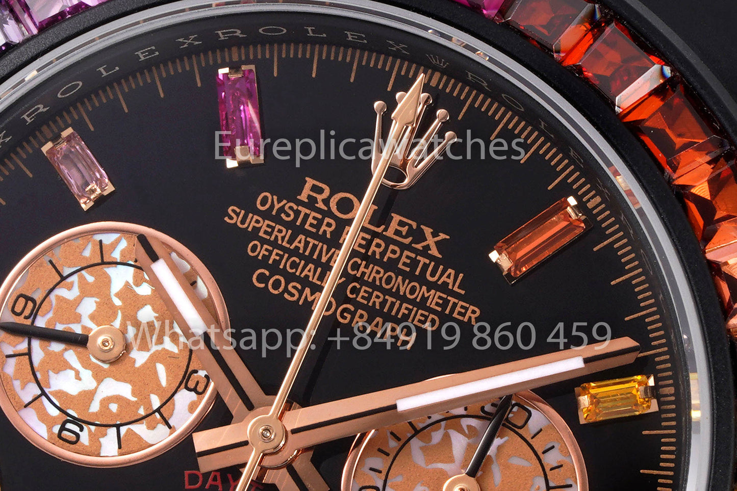 Rolex Daytona Blacken Raibow 1:1 Bestes Klon-Edelstahlarmband