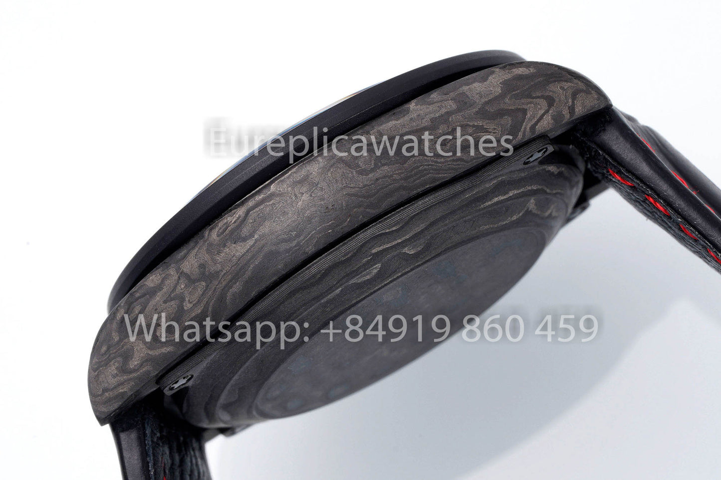 Rolex Daytona Carbon Case Rainbow Black 1:1 Meilleur clone Diw Bracelet en cuir personnalisé