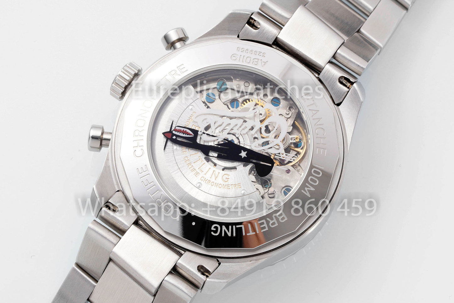 Breitling Aviator 8 Ab01192a1l1a1 Cadran Vert 1:1 Meilleur Clone EF Factory Acier Inoxydable