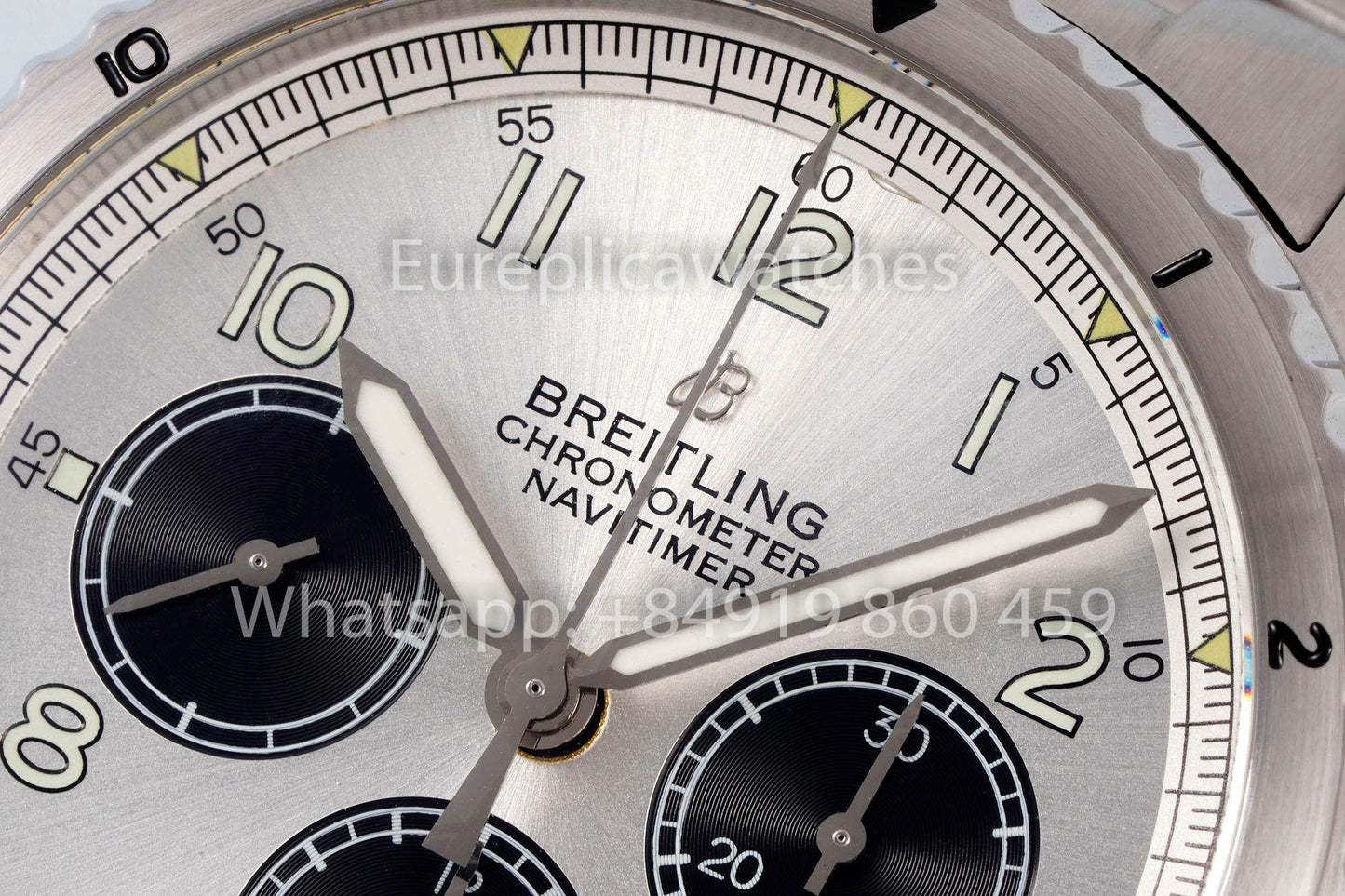 Breitling Aviator 8 AB01194A1B1X1 Cadran Blanc 1:1 Meilleur Clone EF Factory Acier Inoxydable