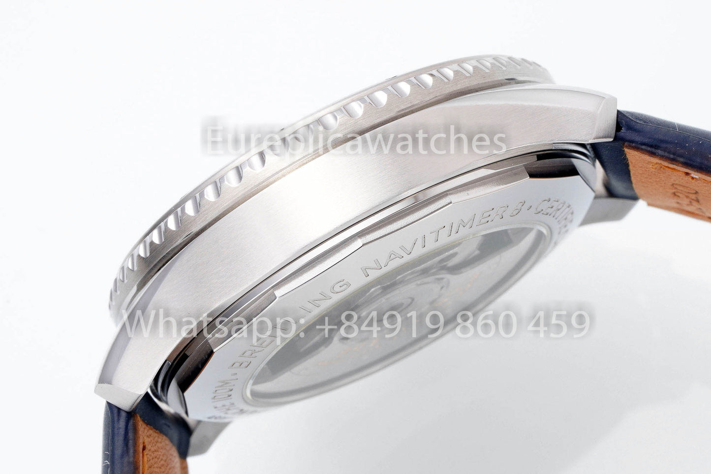 Breitling Aviator AB01194A1B1X1 Cadran Blanc Bracelet Bleu 1:1 Meilleur Clone EF Factory